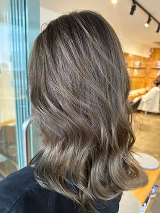 セミロング カラー ヘアセット/艶カラー 💐nao.のヘアスタイル