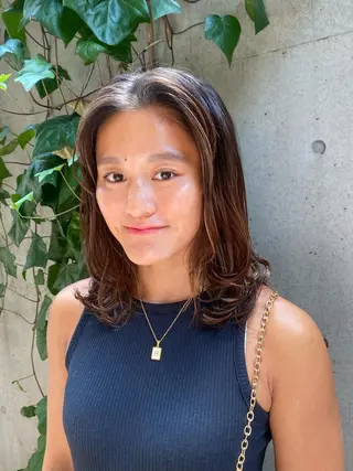 ミディアム なみまきパーマ/ボブ パーマ🌼杉田 萌恵のヘアスタイル