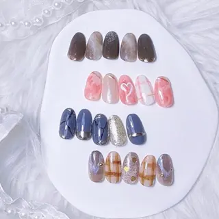 ネイル 𝑬𝑹𝑰𝑲𝑨 𓂃🎀𓈒𓏸のネイルデザイン