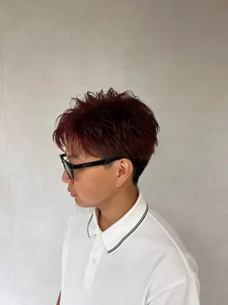 メンズ コテ巻きパーマ/ 韓国レイヤー/なおのヘアスタイル