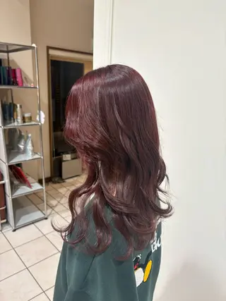 ミディアム カラー 高橋 優実のヘアスタイル