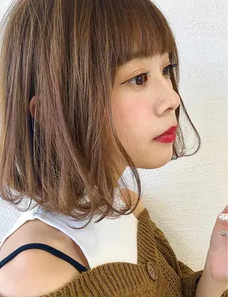 ミディアム 代表山口ひな 髪質改善のプロのヘアスタイル