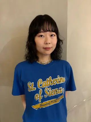 ショート パーマ/ボブ,ロング ヤマシタミウ🌀のヘアスタイル