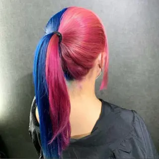 セミロング カラー エクステ×ブリーチ 😈一ノ瀬千暁😈のヘアスタイル