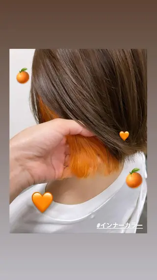 ショート カラー 平 ちひろのヘアスタイル