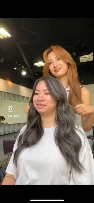 ロング カラー オリーブベージュ 🫒🩶Rianaのヘアスタイル