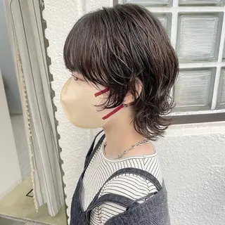 ミディアム パーマ YUKO/ 似合わせ韓国風パーマのヘアスタイル