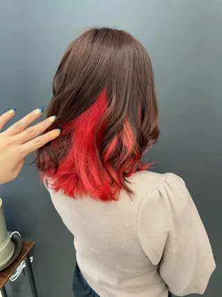 ミディアム カラー ヘアアレンジ like みやびのヘアスタイル
