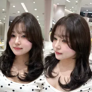 ロング カラー 銀座/レイヤー/ 透明感カラー✨りくのヘアスタイル