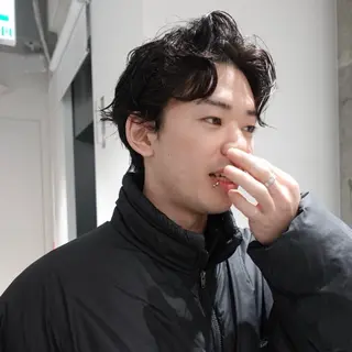 ショート パーマ ヘアアレンジ メンズ 🌐サトウ リョウ🌐のヘアスタイル