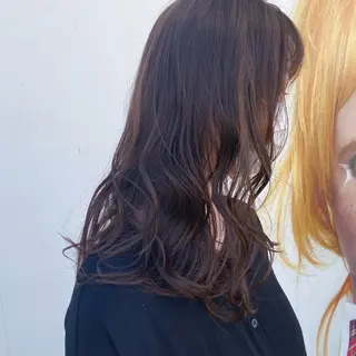 セミロング カラー ブリーチカラー/ 岩破瑞希のヘアスタイル