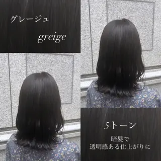 セミロング カラー 韓国ヘア🧸髪質改善 🧸きくちみさきのヘアスタイル