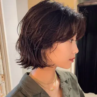 ショート TRICCA 銀座所属・奏羽　"メンズ ・パーマ・ショート"のヘアスタイル