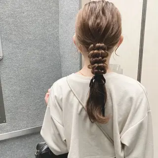 ロング ヘアアレンジ 保谷 菜々美のヘアスタイル