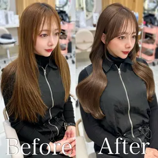 ロング カラー 🇰🇷韓国風くびれ ヘア🇰🇷中村優大のヘアスタイル