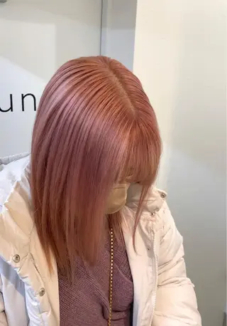 ミディアム カラー sunc所属・梅田l大人韓国ヘア レイヤー×艶カラーのヘアスタイル