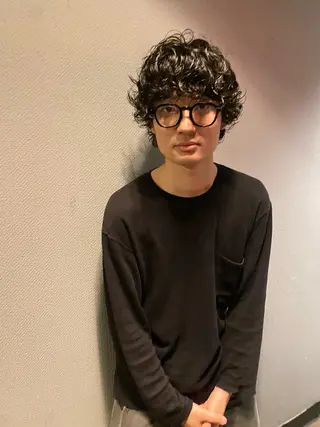 ショート パーマ メンズ 今泉 颯太/room3のヘアスタイル