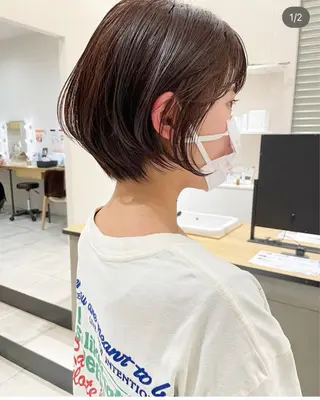 ショート カラー ARCHEsaito モデルレッスンのヘアスタイル