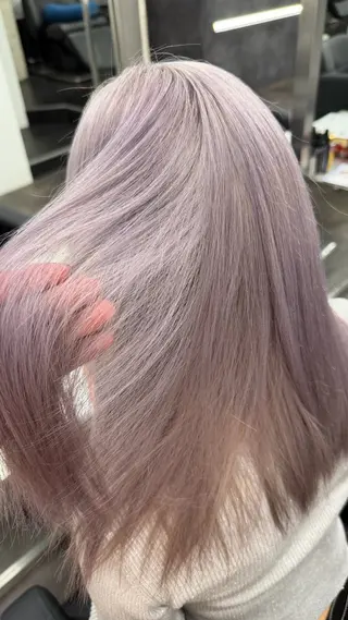 ロング カラー カツキ/GARTE 代官山のヘアスタイル