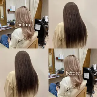 ロング カラー 🥣ブリーチ・カラー 平城秀馬/原宿のヘアスタイル