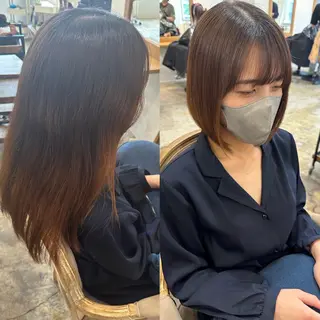 ミディアム 髪質改善×レイヤー 齊藤翔太のヘアスタイル