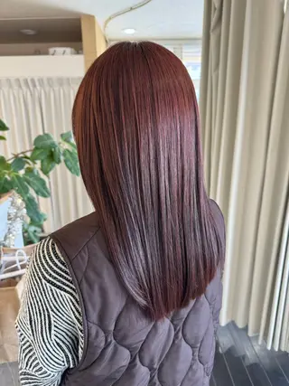 ロング カラー 青島 ひとみのヘアスタイル