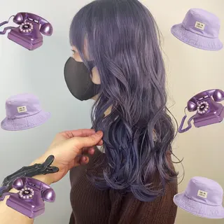 ロング カラー salon village所属・色落ちまで可愛い🧚 心斎橋hikaruのヘアスタイル