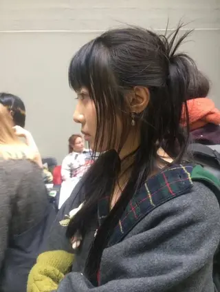 ロング カラー ヘアアレンジ SIKI所属・sliver siki/yuuのヘアスタイル