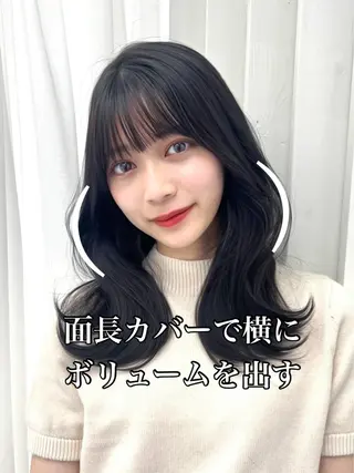 セミロング 映える顔まわり/前髪 特化 💗 ユキマのヘアスタイル