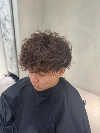 パーマ メンズ ブリーチ/パーマ特化 片平和寿のヘアスタイル