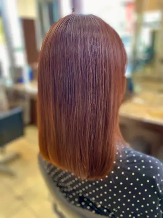 セミロング カラー 嶌田 沙紀のヘアスタイル