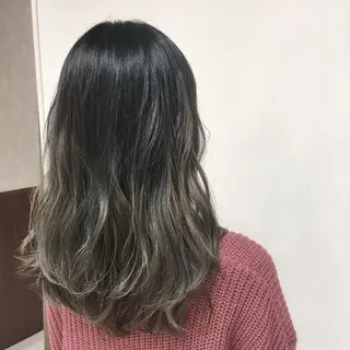 セミロング カラー ヘアアレンジ 【Sweep】おじま のぞみのヘアスタイル