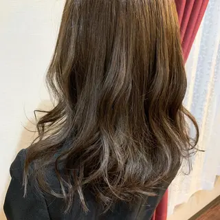 セミロング カラー HairDesign Azurのヘアスタイル