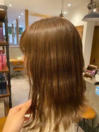 ミディアム 希優🌺ソムリエ /ブリーチ/カットのヘアスタイル