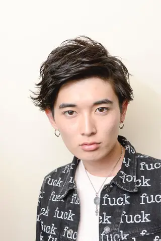 ショート カラー パーマ ヘアアレンジ メンズ キッズ ネイル マツエク・マツパ 韓国ヘア🫧 KAZUTOのヘアスタイル