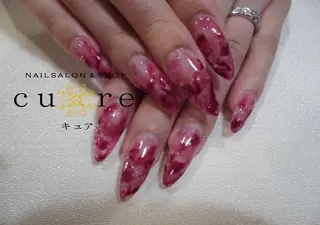 ロング ネイル ネイルサロン Cureのネイルデザイン
