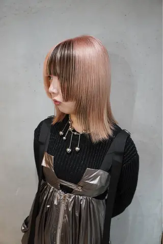 ミディアム yll所属・似合わせ/ハイトーン /中目黒/さくらのヘアスタイル