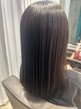 セミロング 暖色カラー｜艶髪｜ 🥨AIKA🥨のヘアスタイル