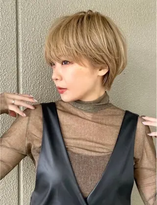 ショート 似合わせショート 森岡俊亮のヘアスタイル