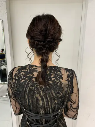 ロング ヘアアレンジ 卒業式ヘアセット🎀 ヘアアレンジのヘアスタイル