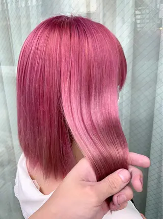 ミディアム 🍀ケアブリーチ カラー🍀坂井のヘアスタイル