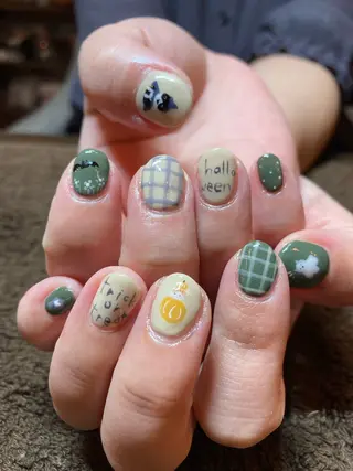 ネイル hair design calm所属・清水 一恵のネイルデザイン