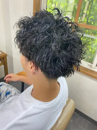 パーマ メンズ 永沼 真依のヘアスタイル