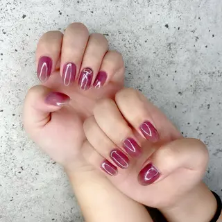 ミディアム カラー パーマ ヘアアレンジ メンズ キッズ ネイル マツエク・マツパ Salon Ｋのネイルデザイン