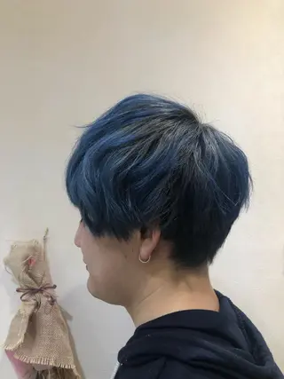 カラー メンズ ツヤ髪カラー💎 佐藤あきのヘアスタイル