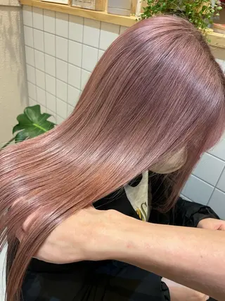 セミロング カラー カラー特化型美容師 保住のヘアスタイル