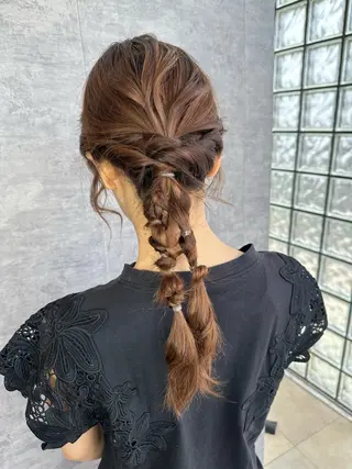 ロング ヘアアレンジ ひな ALBA🐰三鷹のヘアスタイル