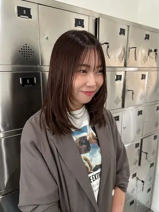 ミディアム 透明感カラー🍀 Satoのヘアスタイル