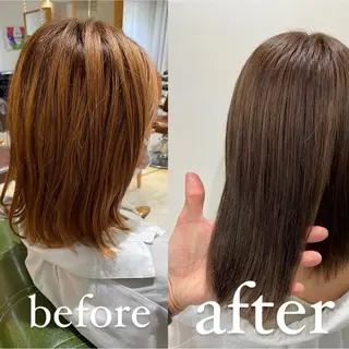 ミディアム カラー eins.hair所属・過去一の柔髪ヘア 🌿einshairのヘアスタイル