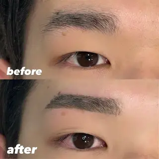 メンズ アイブロウ 鎗田 真優の眉毛・アイブロウイメージ